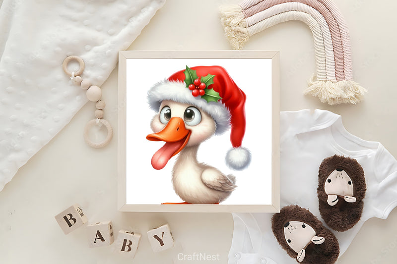 Christmas Goose Clipart Bundle - CraftNest - Digital Crafting and Art