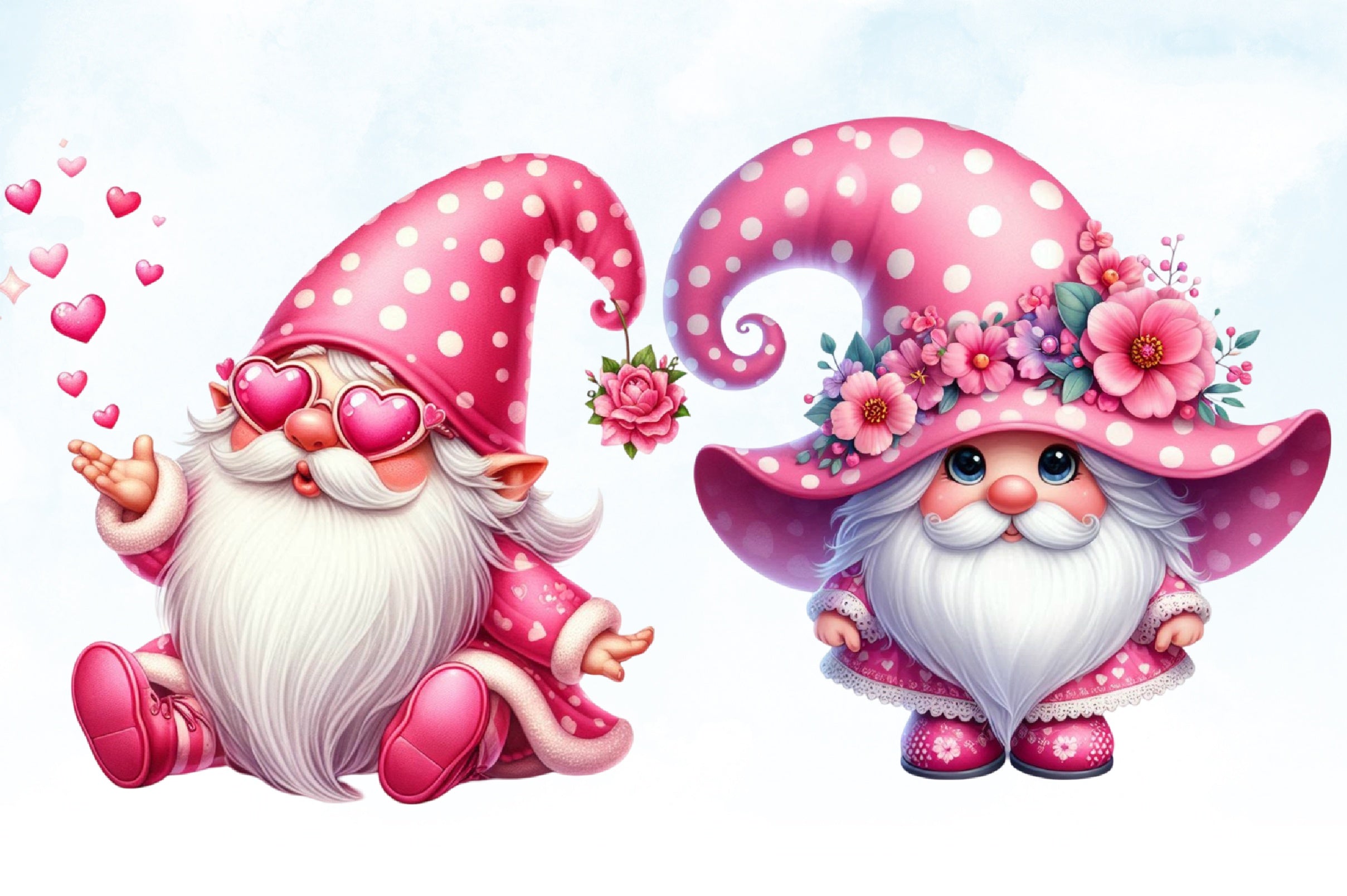 Valentine Gnome Clipart Bundle 7 - CraftNest - Digital Crafting and Art