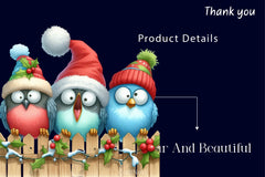Christmas Bird On Fence Clipart Bundle 2 - CraftNest - Digital Crafting and Art