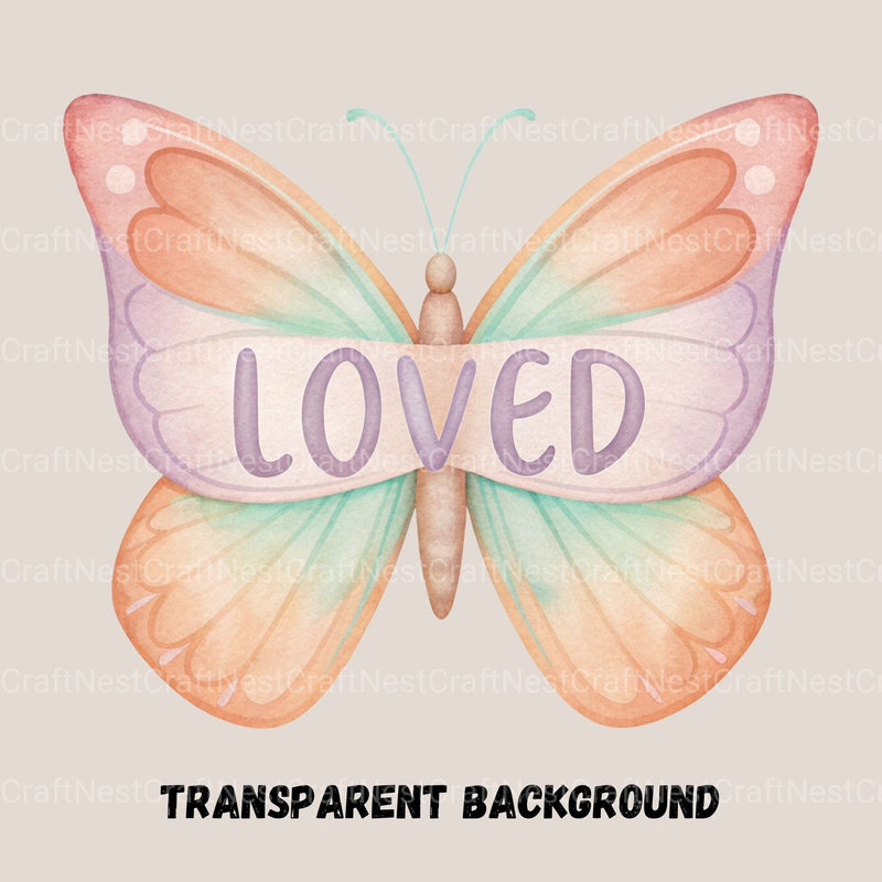 Butterfly Faith Clipart Bundle - CraftNest - Digital Crafting and Art