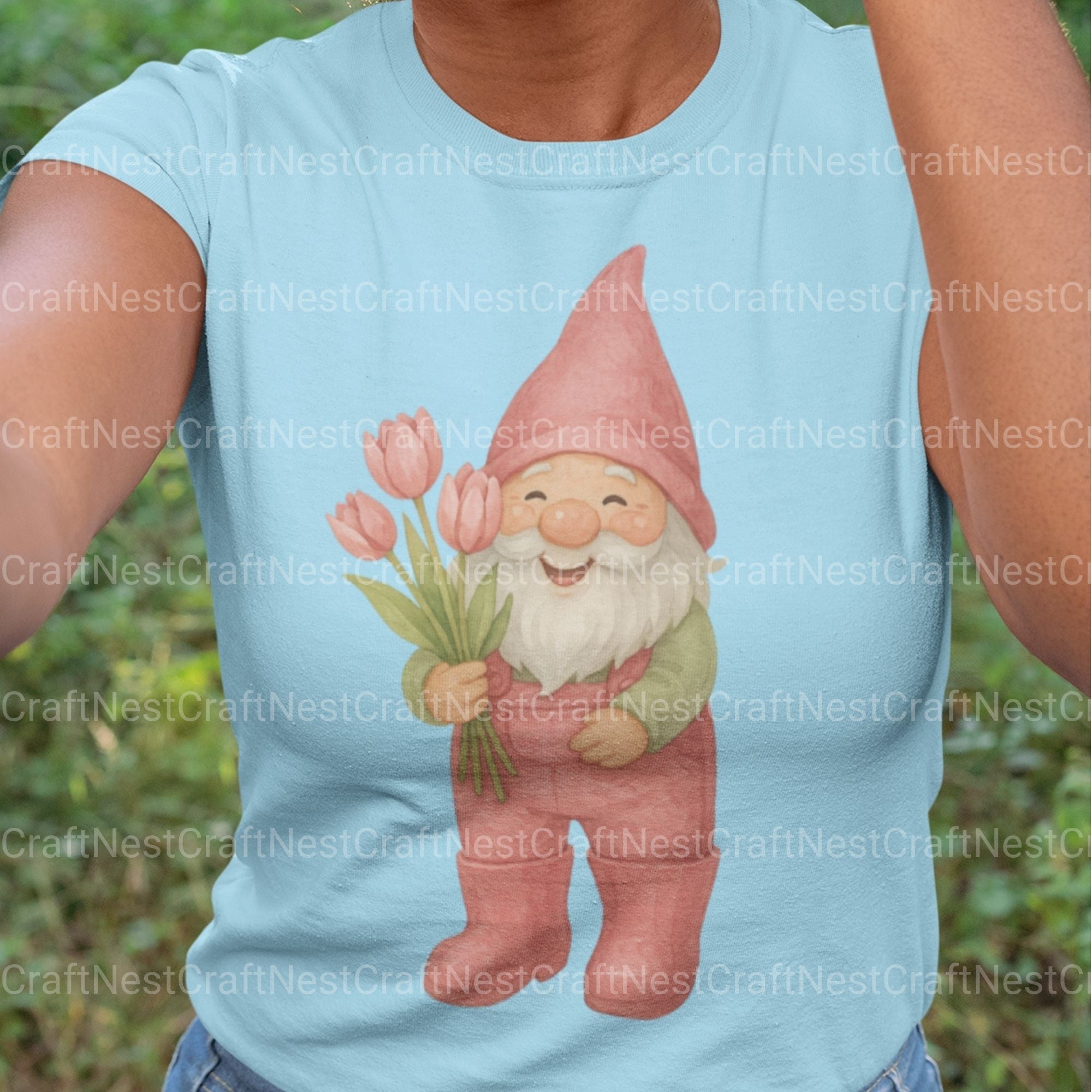 Gnomes Gardening 3 Clipart Bundle - CraftNest - Digital Crafting and Art