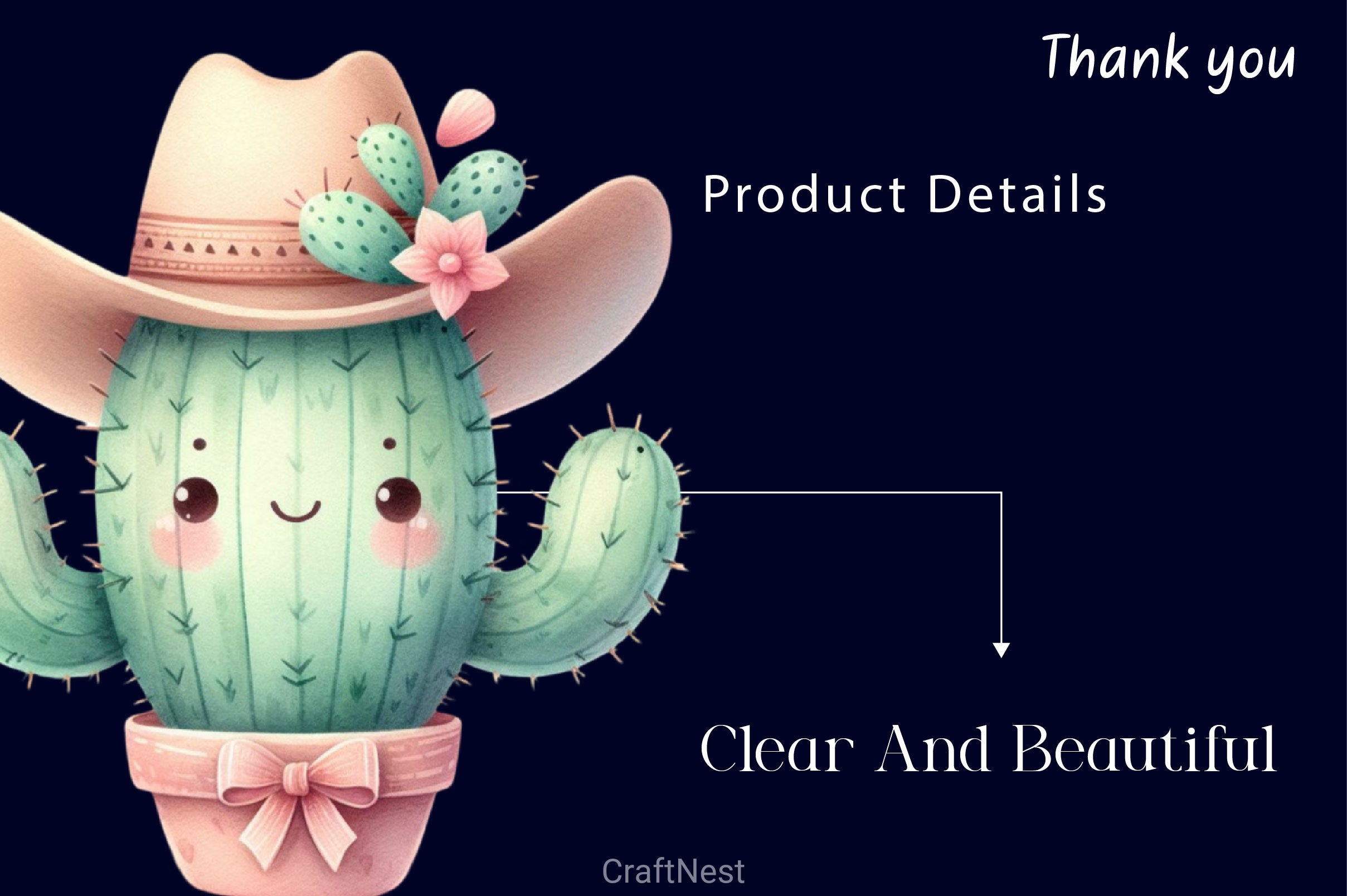 Pastel Western Cactus Clipart Bundle 2 - CraftNest - Digital Crafting and Art