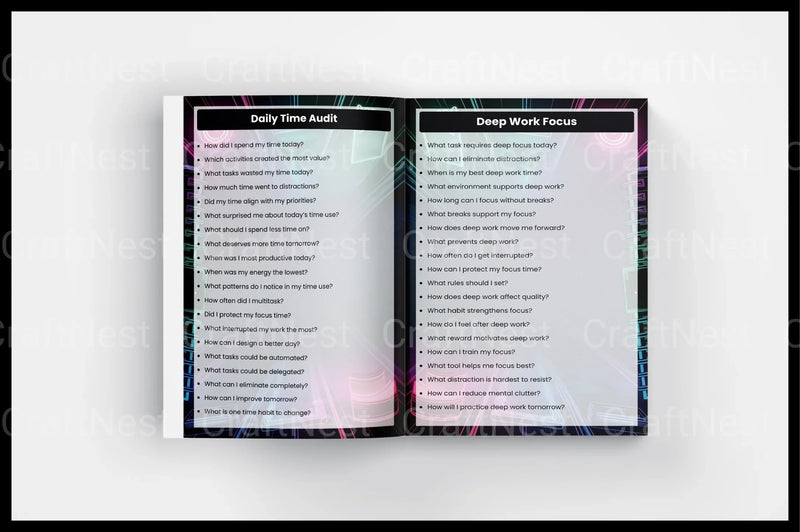 Goal Productivity Prompts for Enhanced Focus - CraftNest - Digital Crafting and Art