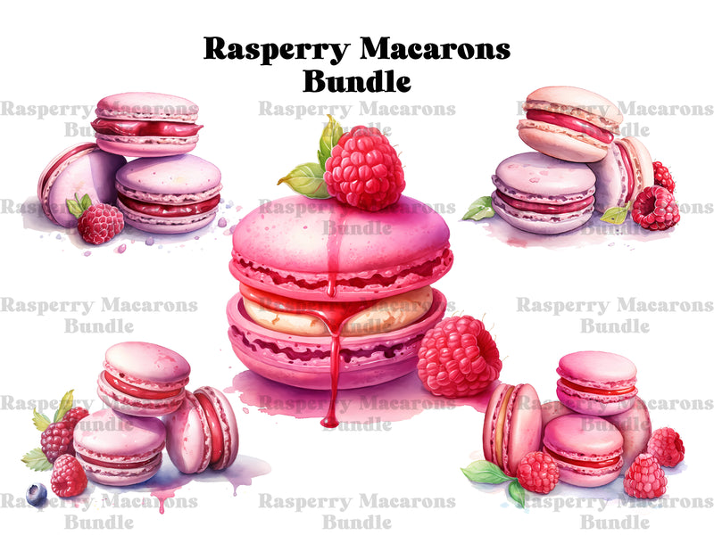 Raspberry Macarons Clipart - CraftNest