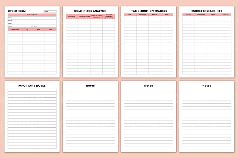 Small Business Organizer - CraftNest - Digital Crafting and Art