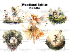 Woodland Fairies Clipart - CraftNest