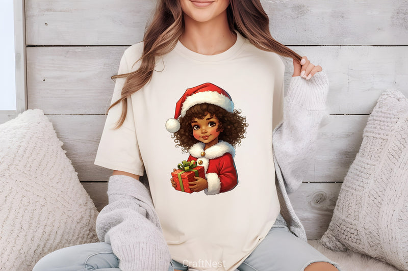 Christmas Black Girl Clipart Bundle 2 - CraftNest - Digital Crafting and Art