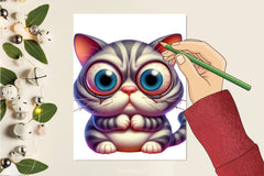 Cute Crazy Cats Clipart Bundle - CraftNest - Digital Crafting and Art