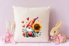 Valentine Gnome Sunflower Clipart Bundle - CraftNest - Digital Crafting and Art