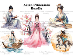 Asian Princesses Clipart - CraftNest