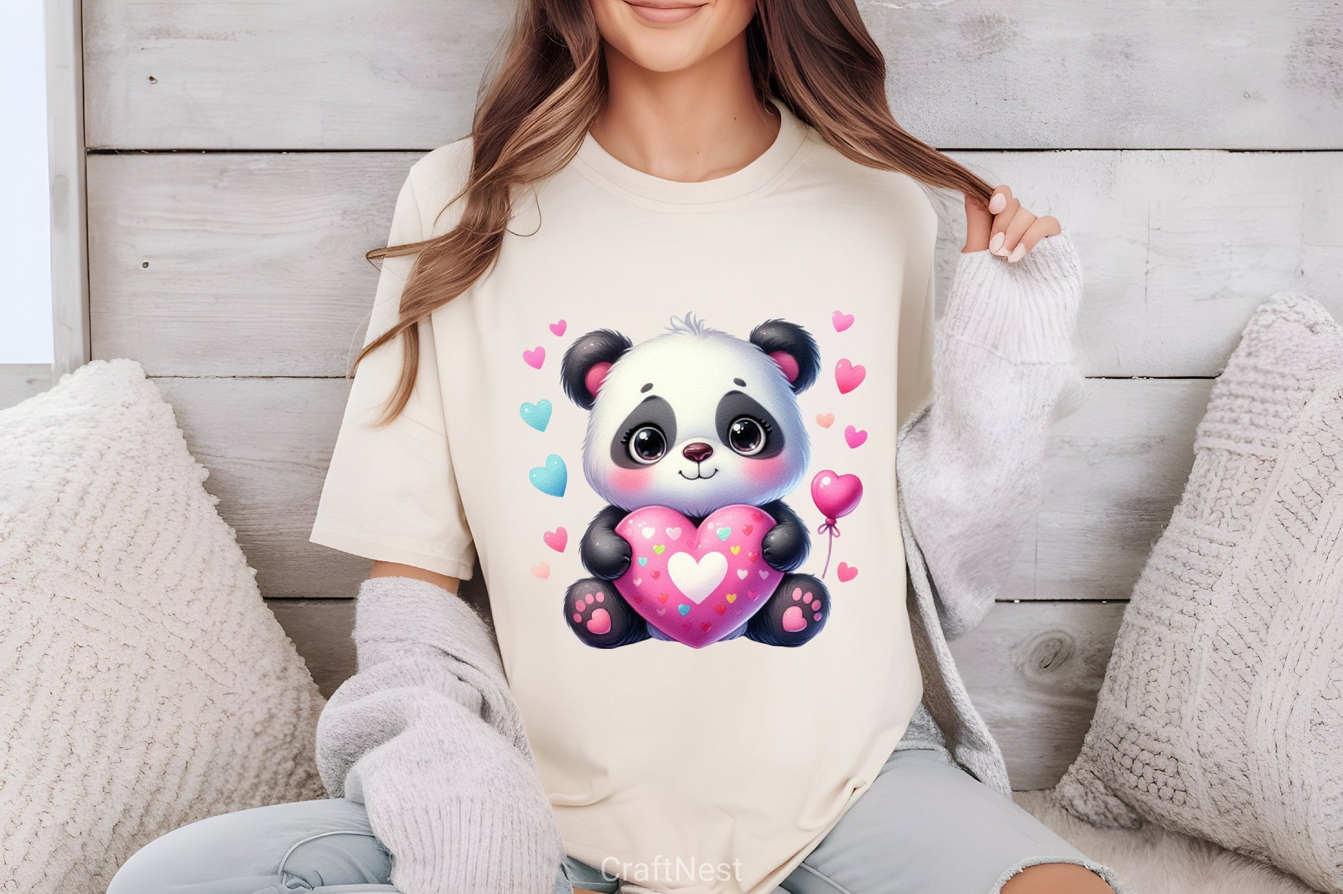 Valentine's Day Love Panda Clipart Bundle - CraftNest - Digital Crafting and Art