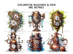 Steampunk Accessories Clipart - CraftNest