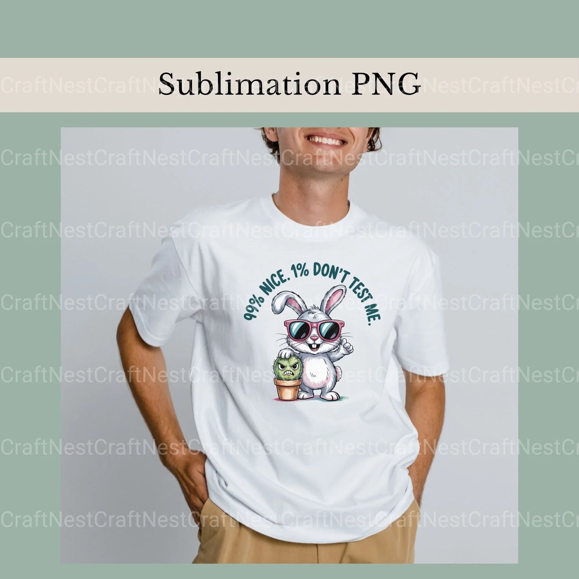 Rabbit Cactus Shirt Design Clipart Bundle - CraftNest - Digital Crafting and Art