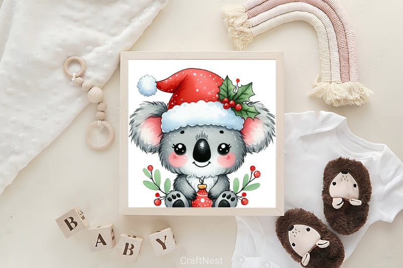 Christmas Koala Clipart Bundle 1 - CraftNest - Digital Crafting and Art