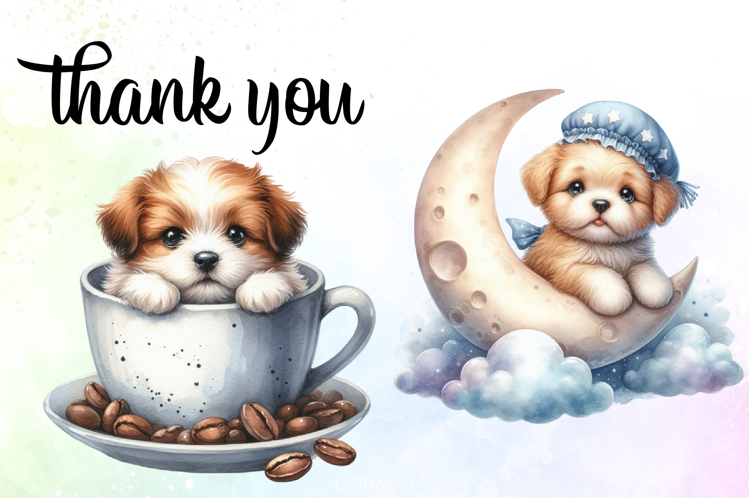 Cute Dog Clipart Bundle - CraftNest - Digital Crafting and Art