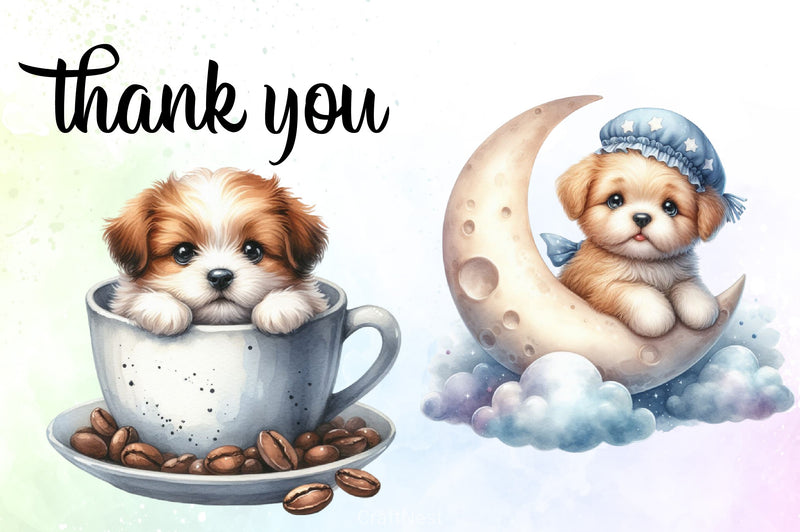 Cute Dog Clipart Bundle - CraftNest - Digital Crafting and Art