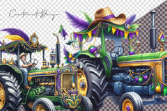 Mardi Gras Traktor Clipart Bundle - CraftNest - Digital Crafting and Art