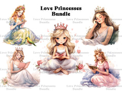 Love Princesses Clipart - CraftNest