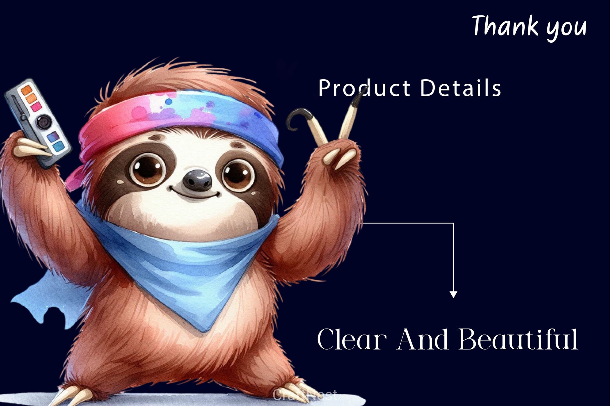 Funny Sloth Clipart Bundle 2 - CraftNest - Digital Crafting and Art