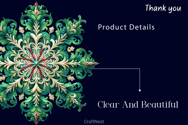 Snowflake Clipart Bundlec 3 - CraftNest - Digital Crafting and Art