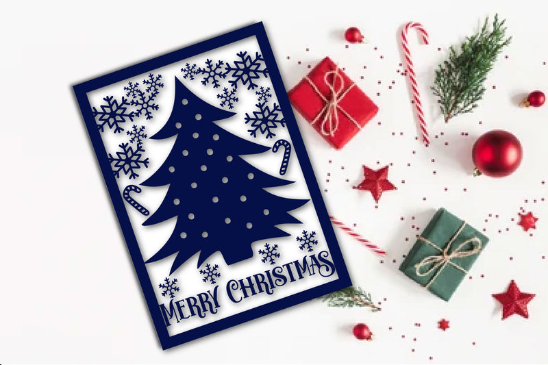 Merry Christmas Card SVG Bundle 2 - CraftNest - Digital Crafting and Art
