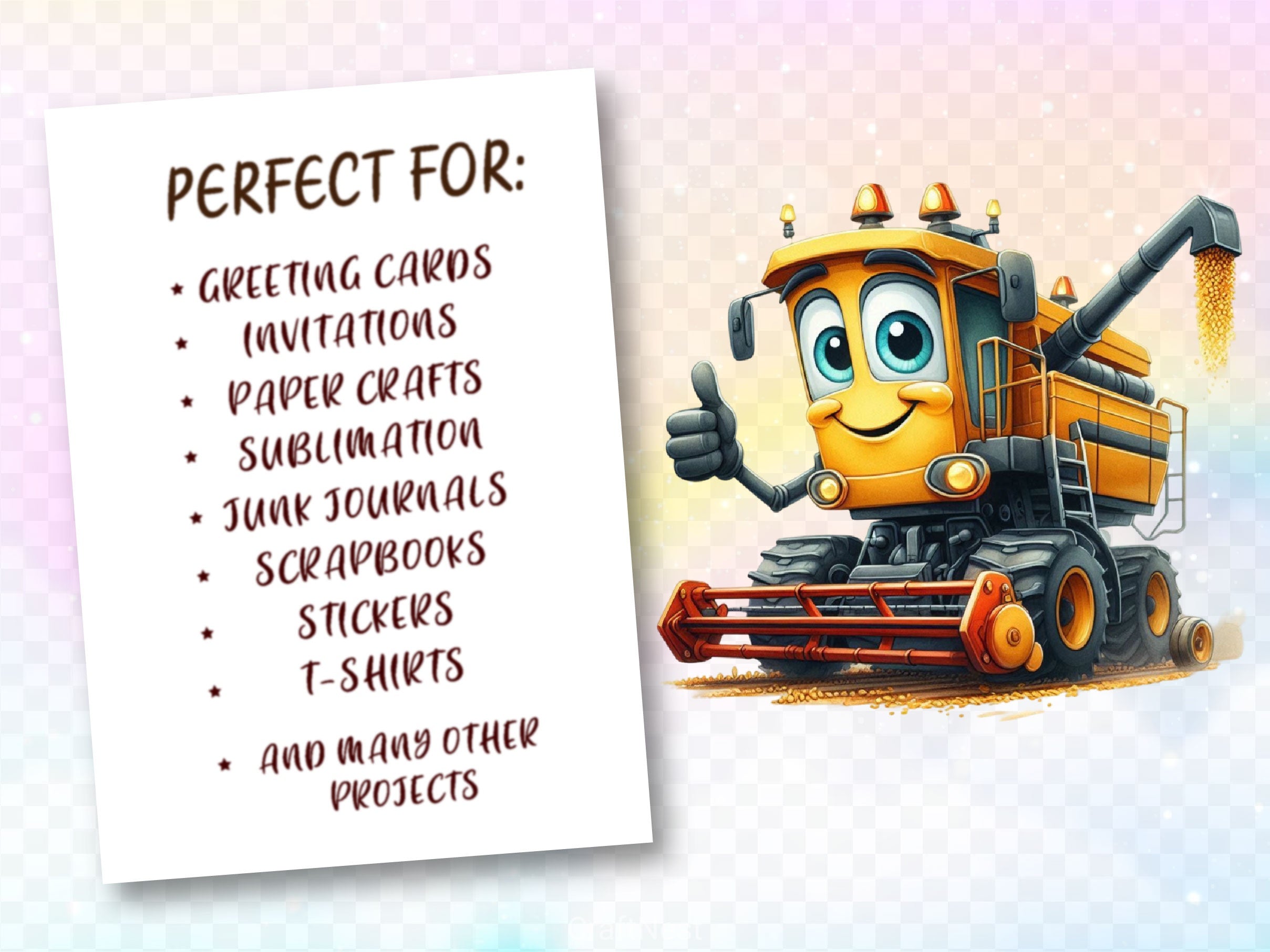 Construction Vehicles Clipart Bundle - CraftNest - Digital Crafting and Art