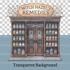 Halloween Shops Clipart Bundle - CraftNest - Digital Crafting and Art