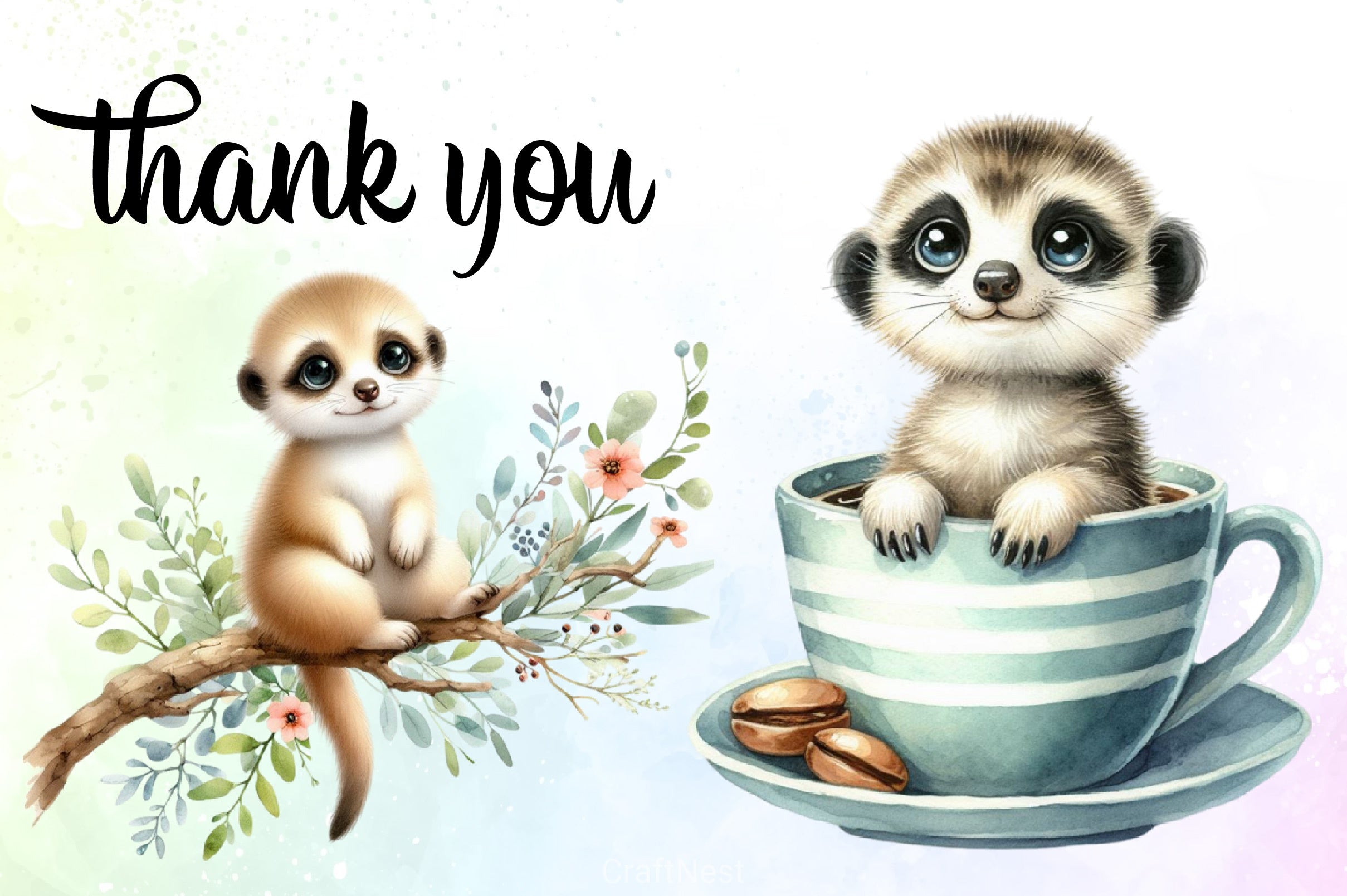 Cute Meerkat Clipart Bundle - CraftNest - Digital Crafting and Art