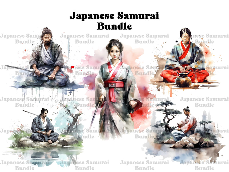 Japanese Samurai Clipart - CraftNest