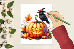 Cute Ravens Halloween Clipart Bundle - CraftNest - Digital Crafting and Art