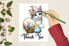 Easter Cat Peeking Clipart Bundle - CraftNest - Digital Crafting and Art