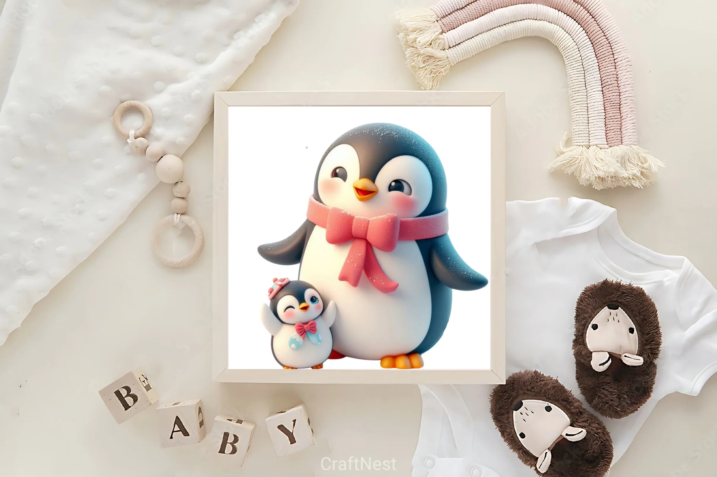 Mother's Day Penguin Clipart Bundle - CraftNest - Digital Crafting and Art