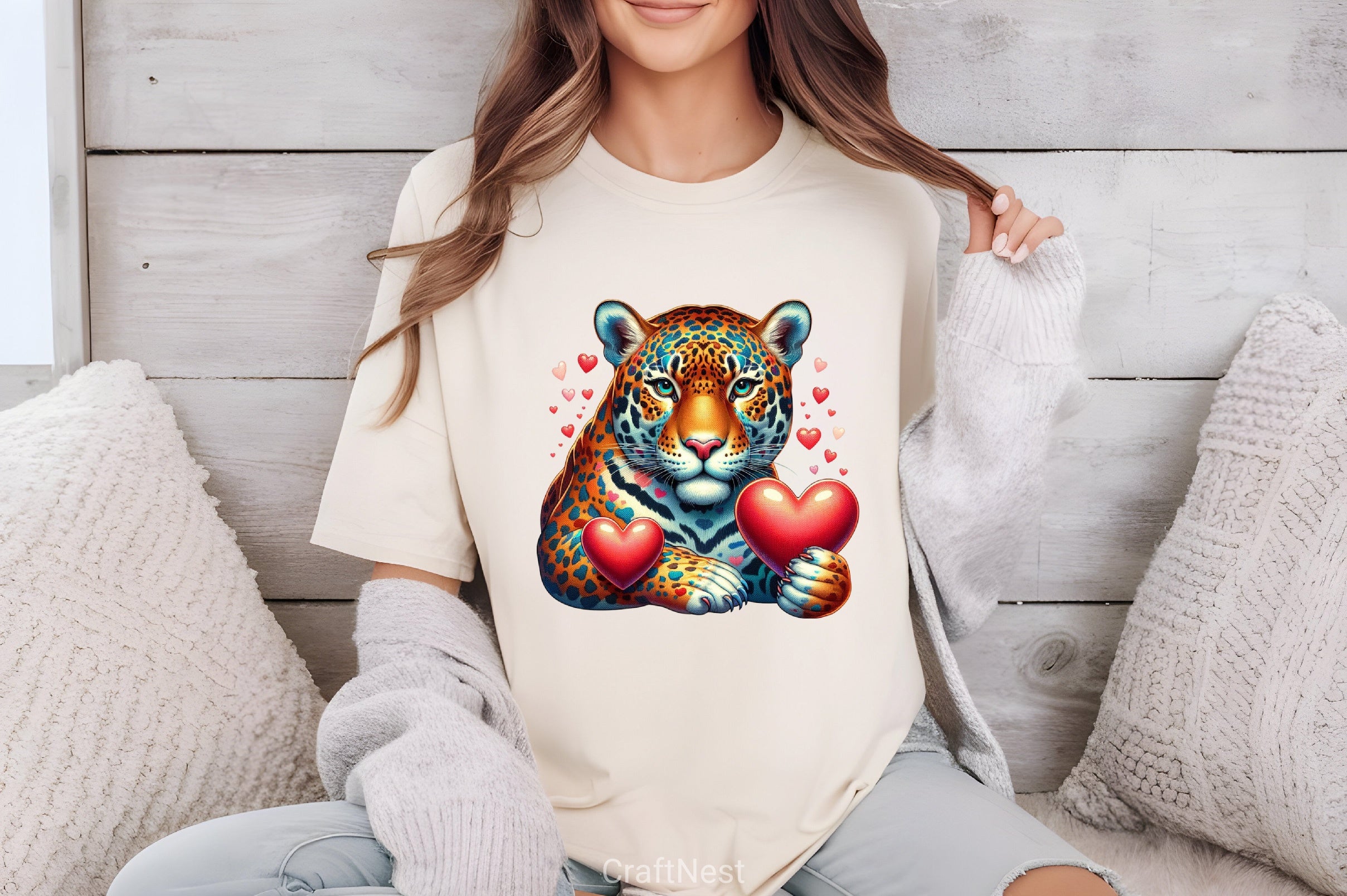 Valentine's Day Jaguar Clipart Bundle - CraftNest - Digital Crafting and Art