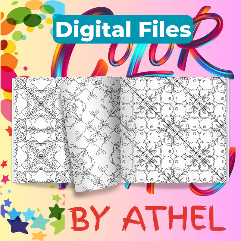 Nature Pattern Coloring Books Bundle - CraftNest - Digital Crafting and Art