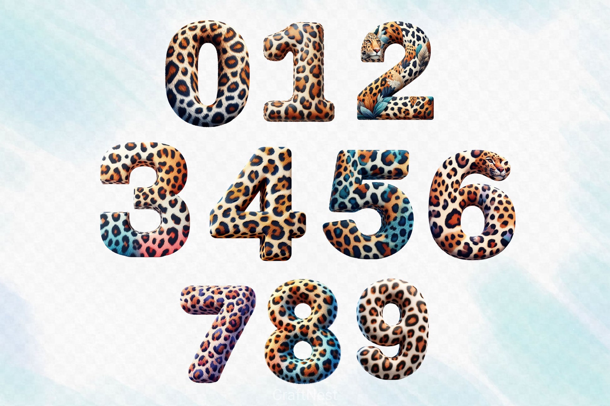 Leopard Alphabet Clipart Bundle - CraftNest - Digital Crafting and Art