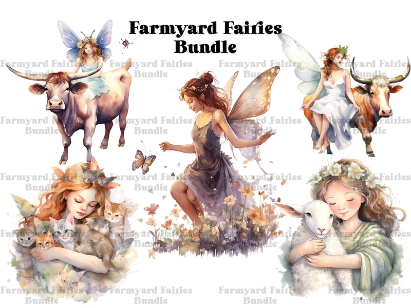 Farmyard Fairies Clipart - CraftNest