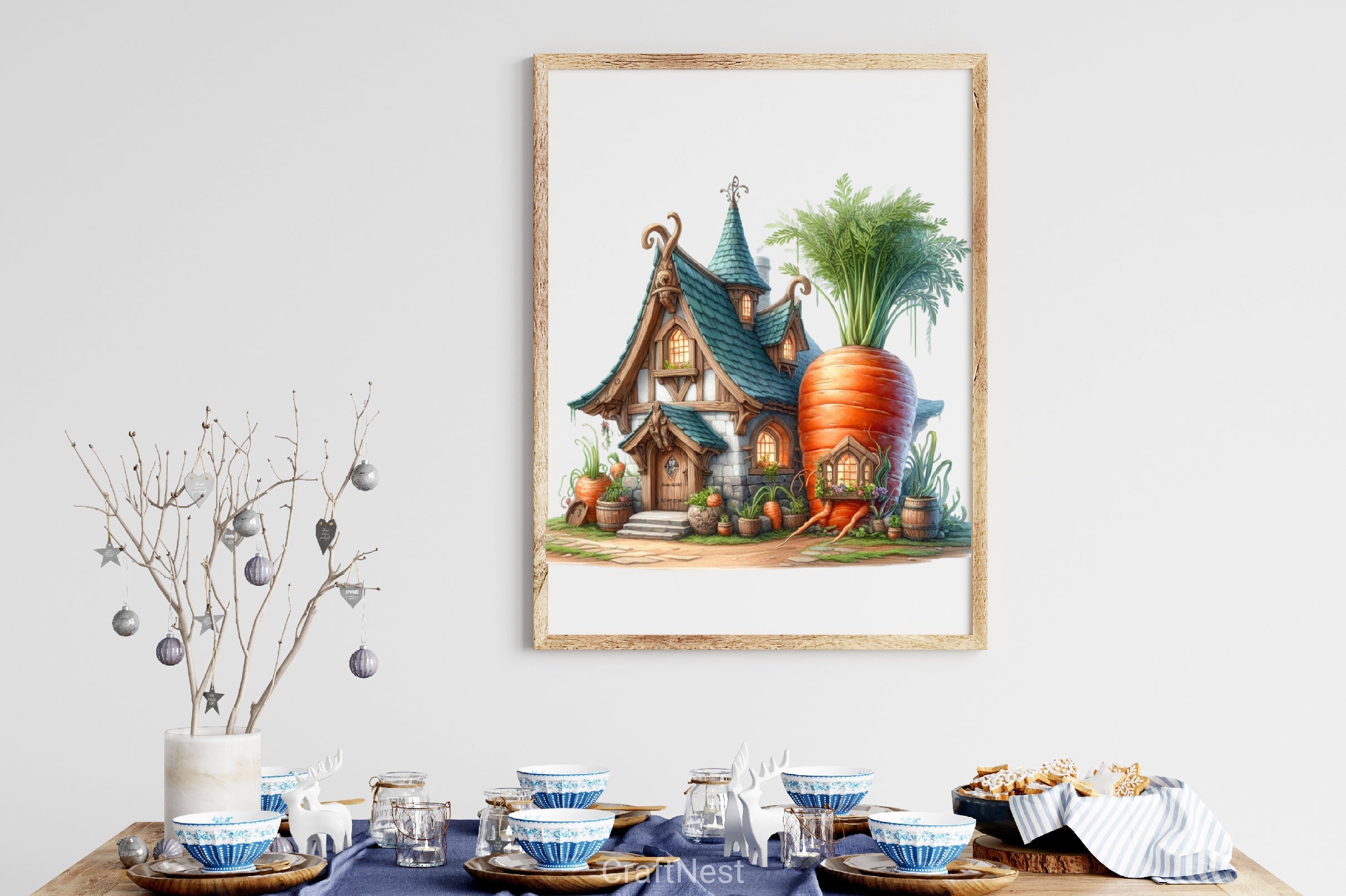 Fantasy Carrot House Clipart Bundle - CraftNest - Digital Crafting and Art