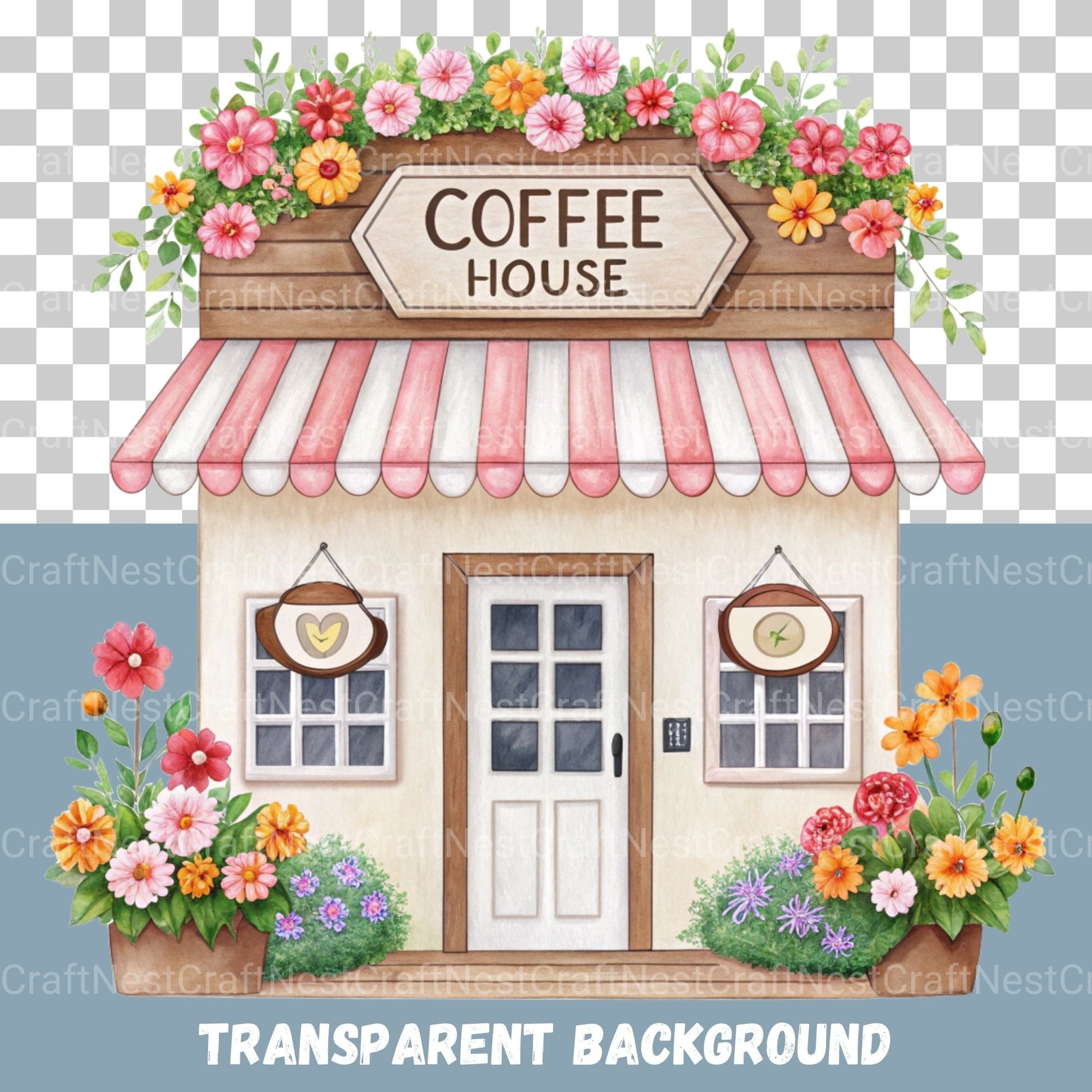 Village Shops Clipart Bundle - CraftNest - Digital Crafting and Art