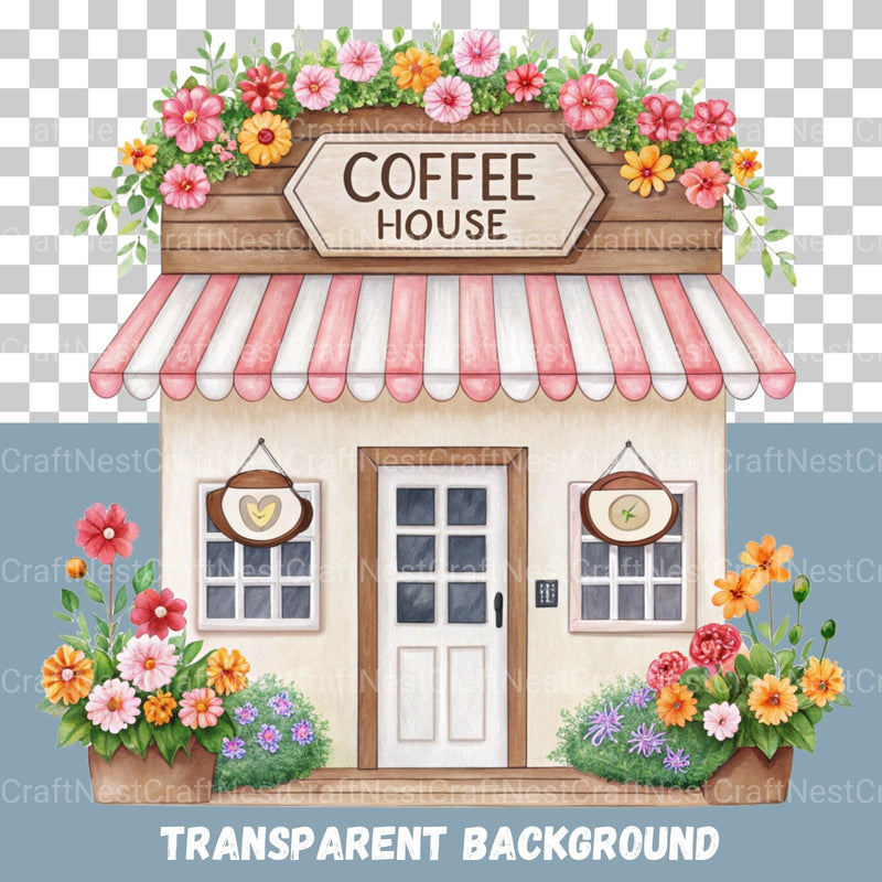 Village Shops Clipart Bundle - CraftNest - Digital Crafting and Art