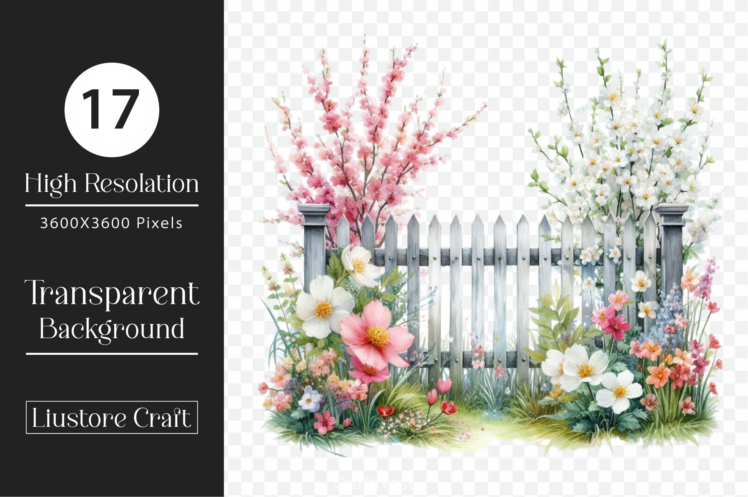 Garden Fences Clipart Bundle - CraftNest - Digital Crafting and Art