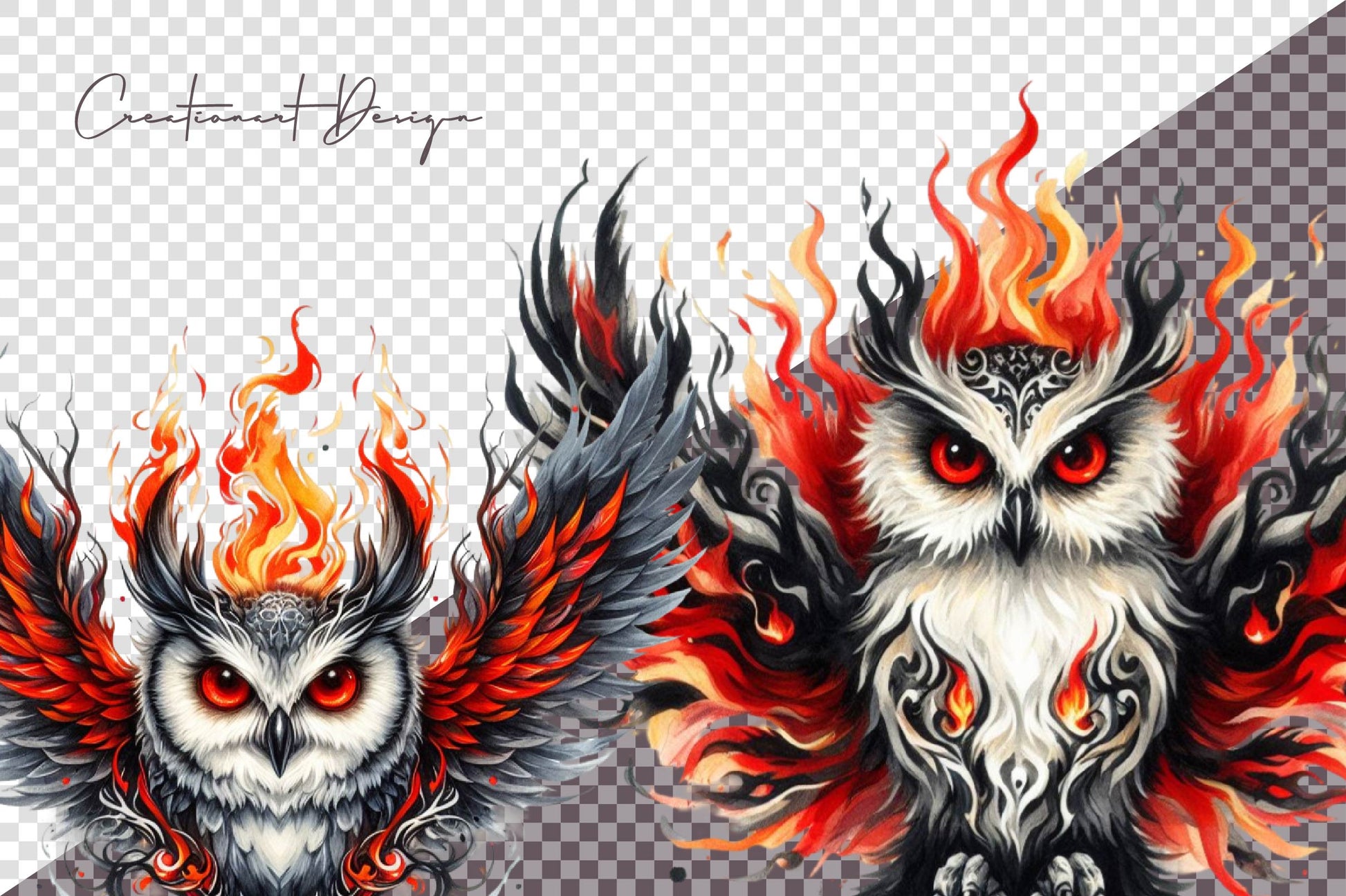 Angry Owl Clipart Bundle - CraftNest - Digital Crafting and Art