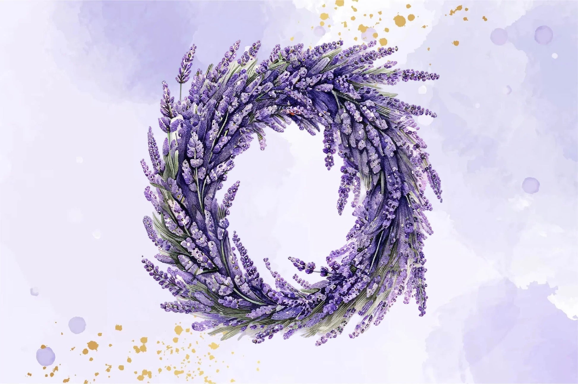 Lavender Wreath Clipart Bundle - CraftNest - Digital Crafting and Art