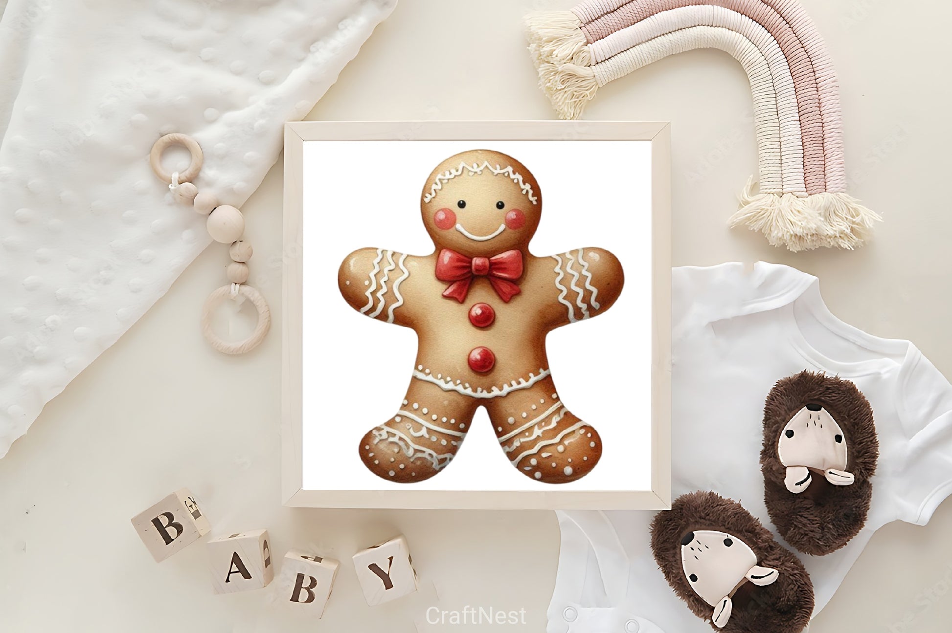 White Chic Christmas Clipart Bundle - CraftNest - Digital Crafting and Art