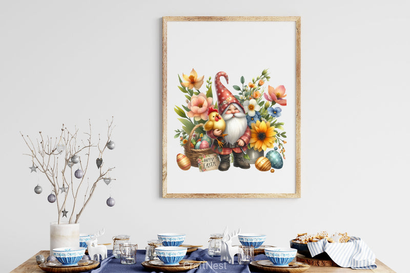 Easter Gnome Clipart Bundle 17 - CraftNest - Digital Crafting and Art