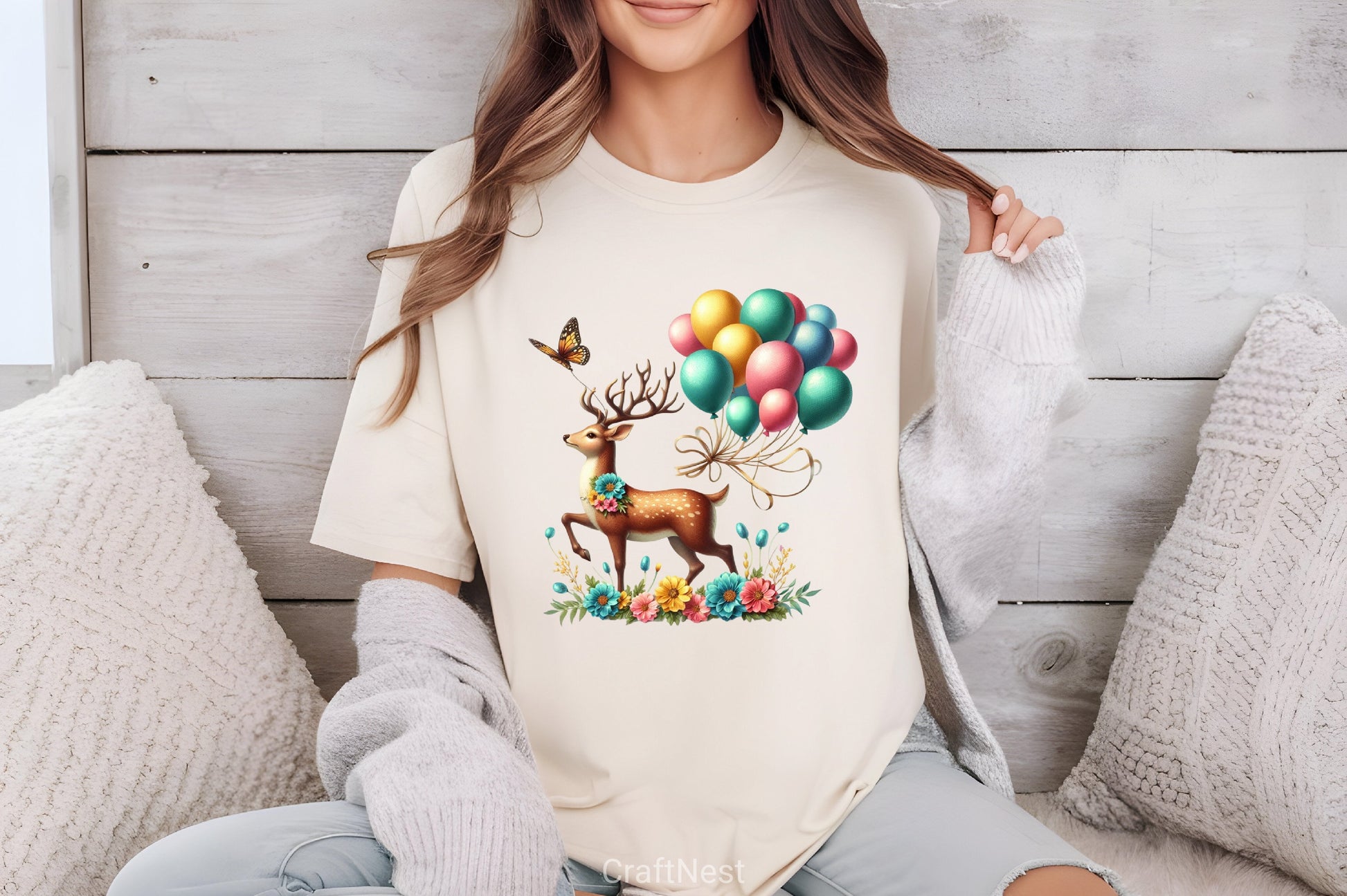 Valentine's Day Deer Clipart Bundle - CraftNest - Digital Crafting and Art