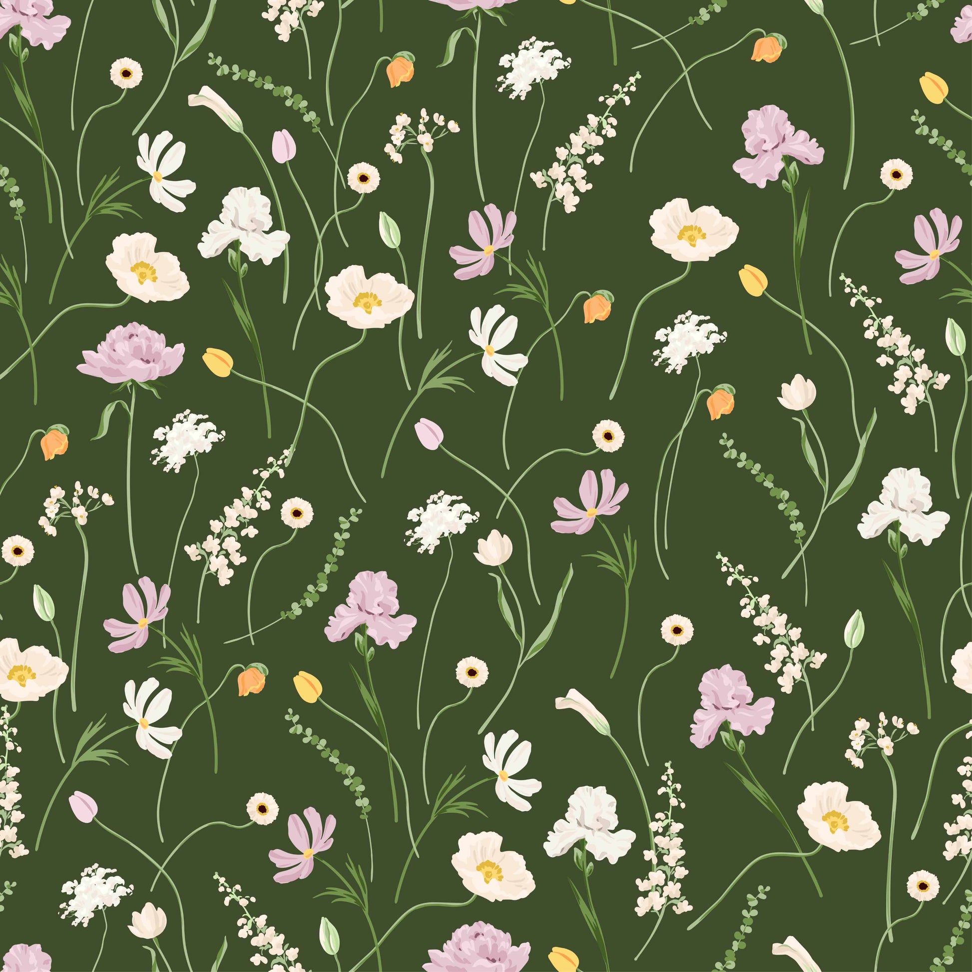 Spring Seamless Digital Paper - CraftNest - Digital Crafting and Art