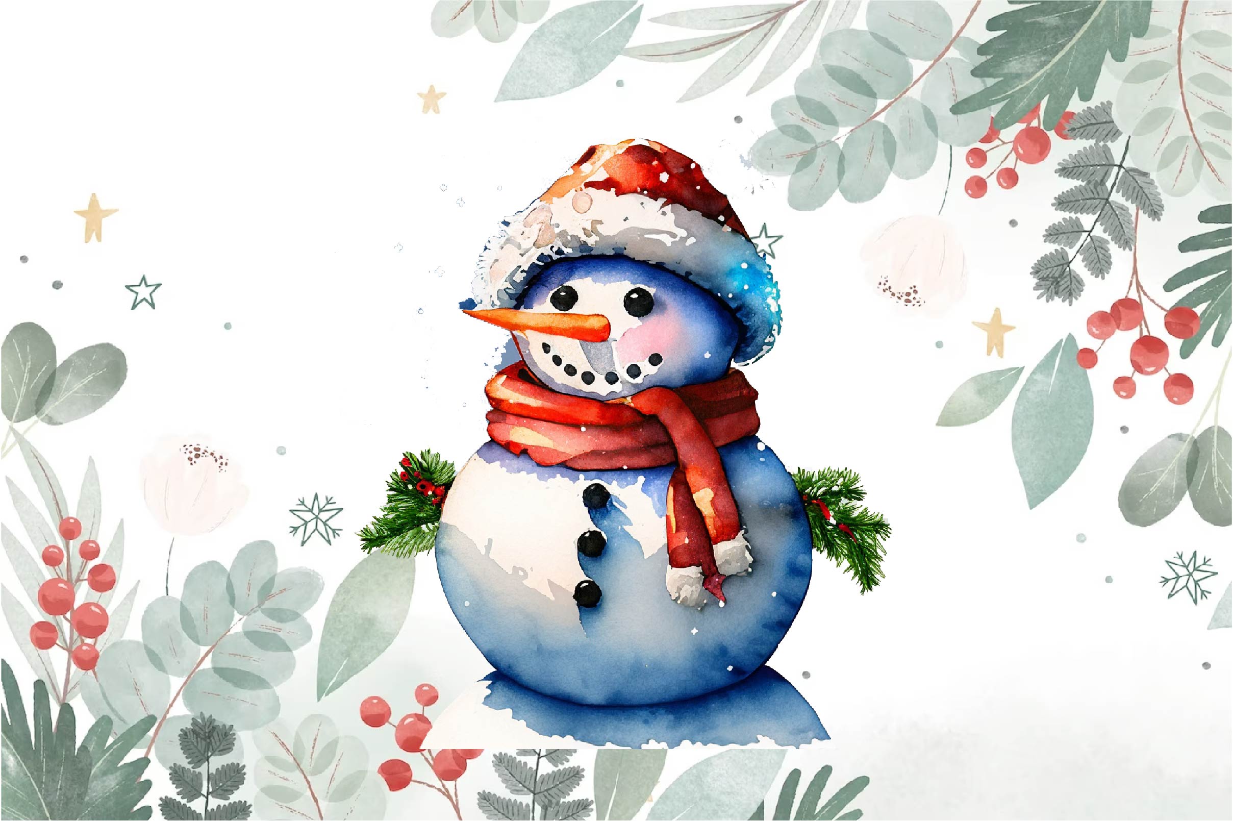Snowman Clipart Bundle 1 - CraftNest - Digital Crafting and Art