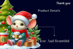 Funny Christmas Mouse Clipart Bundle 2 - CraftNest - Digital Crafting and Art