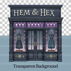 Village Shops Gothic Clipart Bundle - CraftNest - Digital Crafting and Art