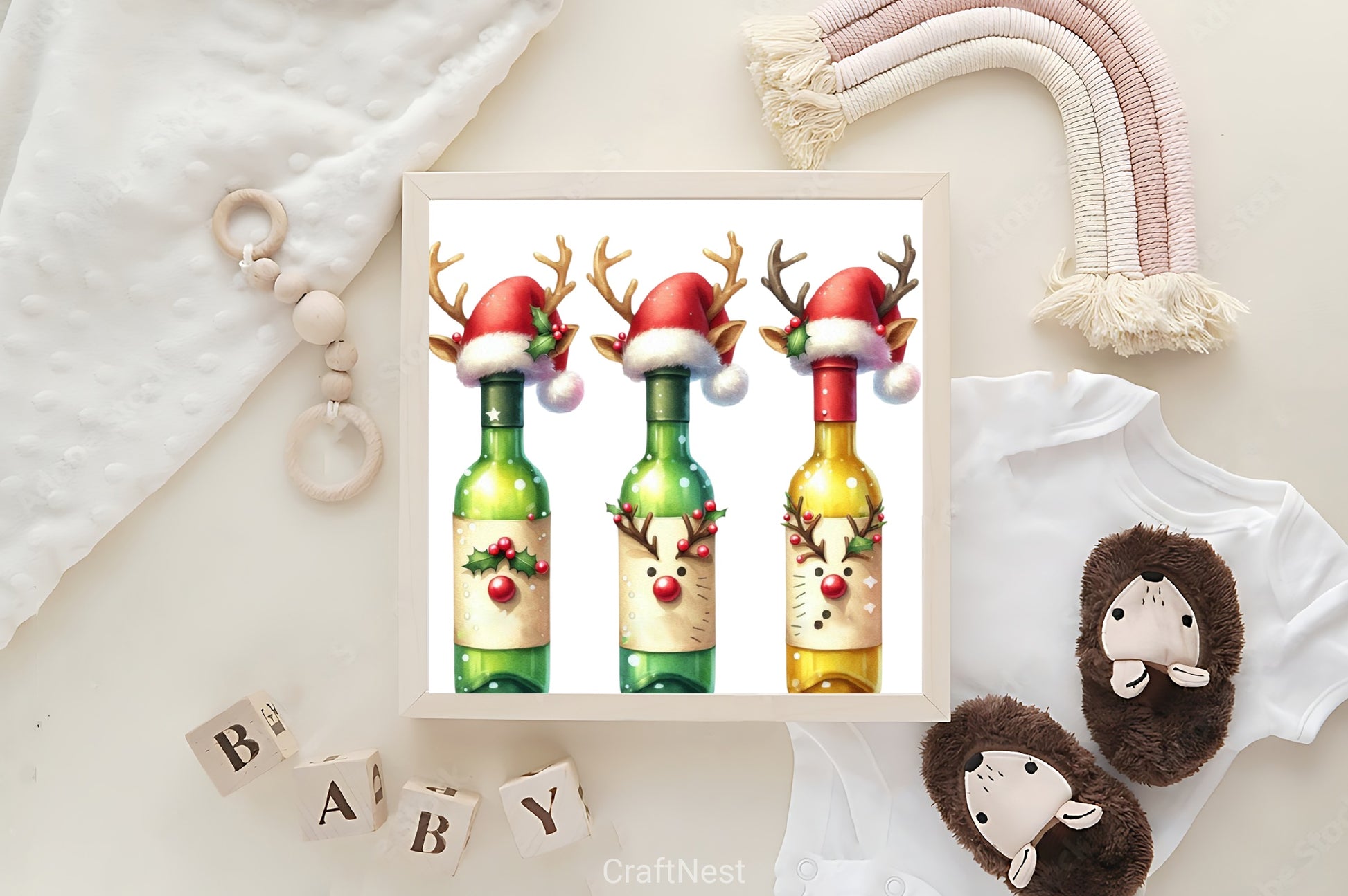 Beer Christmas Funny Clipart Bundle - CraftNest - Digital Crafting and Art